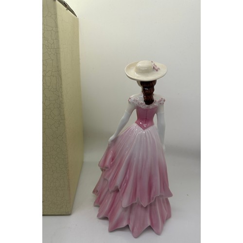 590 - Coalport 1750 sweet harmony figurine in original box measures approx 8 inches tall