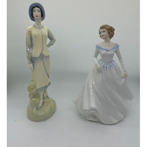 587 - Two vintage Royal Doulton figures ' Megan' HN3887 and ' Sophie' HN3791