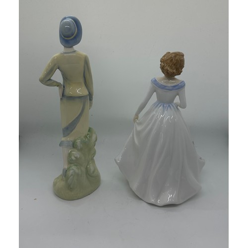 587 - Two vintage Royal Doulton figures ' Megan' HN3887 and ' Sophie' HN3791