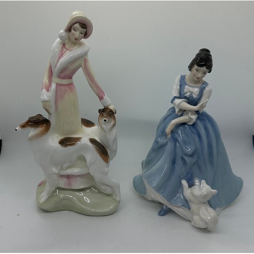 594 - Two vintage Royal Doulton figures ' Daisy' HN3804 and 'Lorraine' HN3118