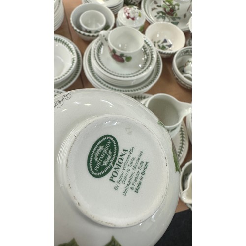 219 - Selection of port merion botanical garden pottery includes cups, saucers, milk jug etc.