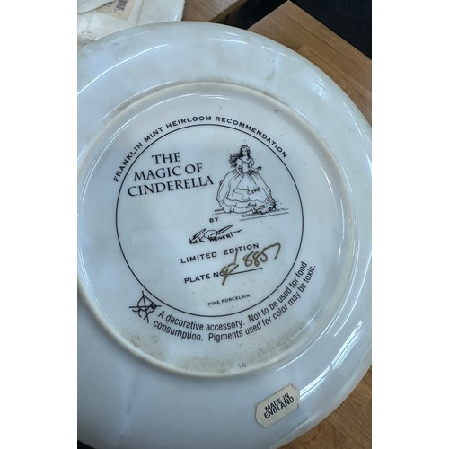 280 - Selection of Franklin Mint Cinderella Collectors plates to include ' Fairy Godmothers Magic', 'Refle... 