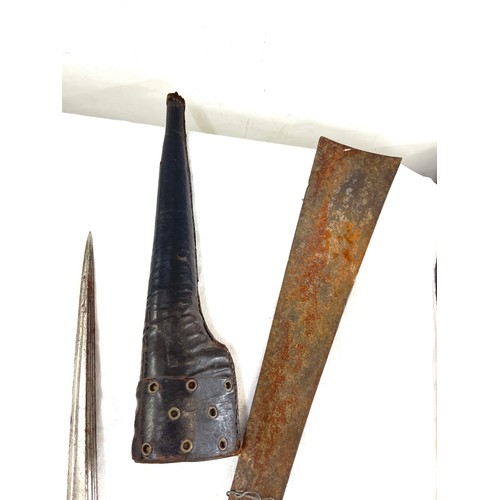 458 - Selection of antique and later daggers and knives