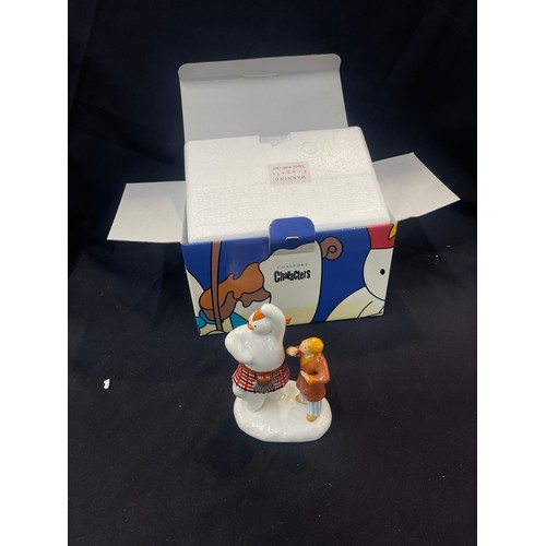 595 - Boxed coalport the snowman highland fling