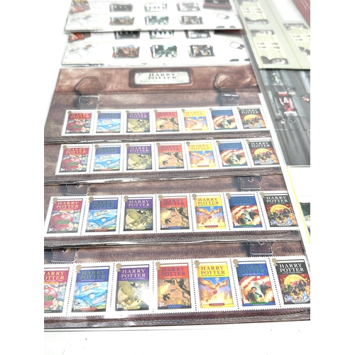 404 - Selection 10 rail mail mint stamps includes the beatles Harry Potter x4 the beatles x 2 etc sealed