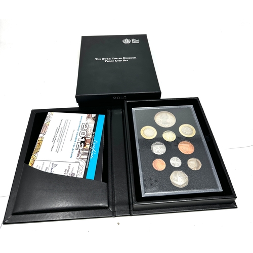 652 - 2012 Proof Set Royal Mint 10 Coin Set Box & COA