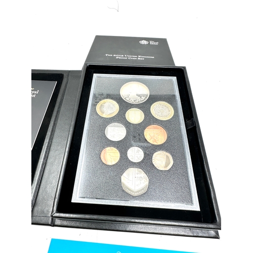 652 - 2012 Proof Set Royal Mint 10 Coin Set Box & COA