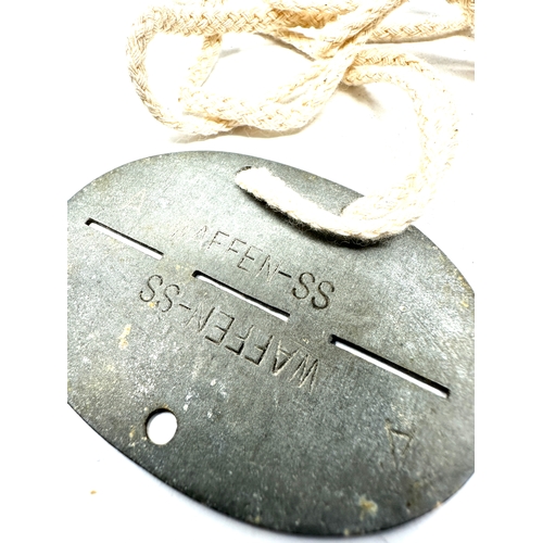 545 - Original WW2 German Dog Tag - Marked - A-WAFFEN-SS