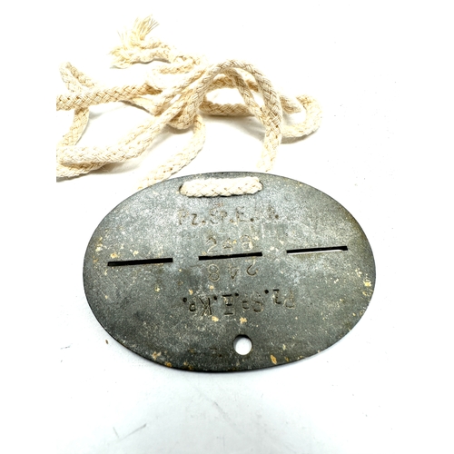 545 - Original WW2 German Dog Tag - Marked - A-WAFFEN-SS