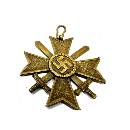 548 - ww2 german War Merit Cross 2nd Class With Swords & german wound badge