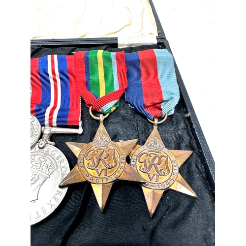 575 - ww2 medal group and wound badge inc pacific star