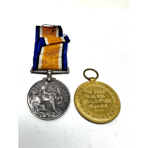 579 - ww1 medal pair to pte kemble som.l.i