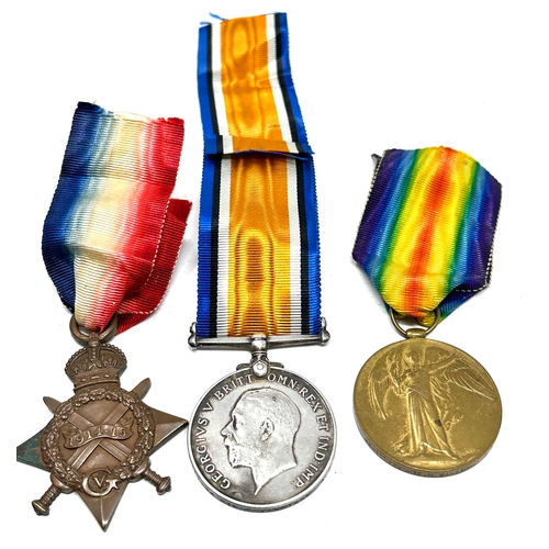 581 - ww1 trio medals to m2-117294 ptye .h vanstone a.s.c