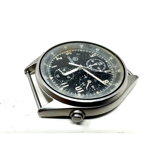 465 - Vintage Seiko Men's Military Chronograph gents quartz wristwatch  7t27 7a20 the watch is not ticking... 