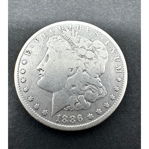 662 - 1886 0 morgan silver dollar