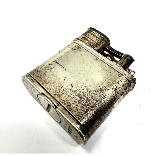 638 - vintage hallmarked silver dunhill lift arm cigarette lighter pat No 288806