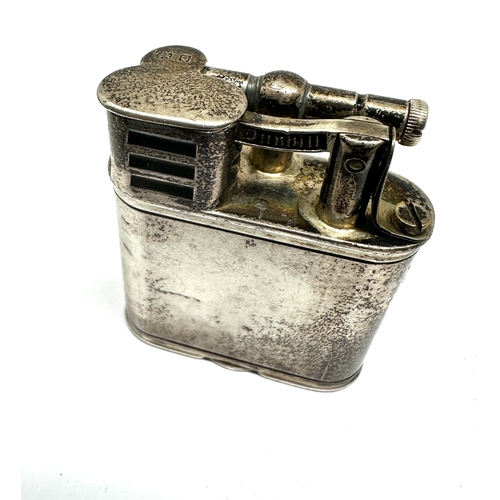 638 - vintage hallmarked silver dunhill lift arm cigarette lighter pat No 288806