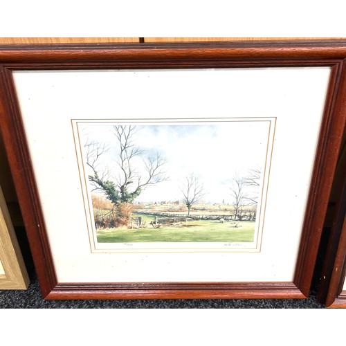 46 - 3 framed signed prints artist to include Nick Turley, Glenda Rae, largest frame measurements: Height... 