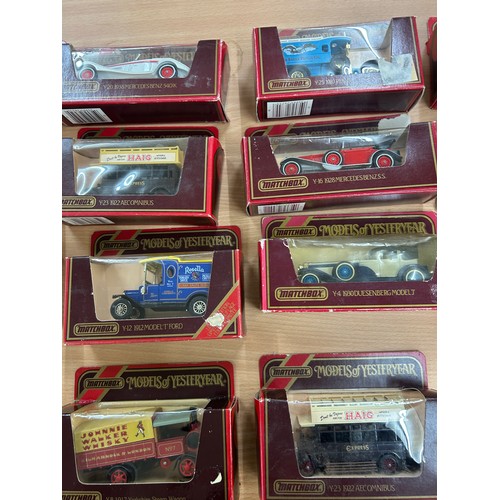 246 - Selection of boxed Matchbox Yesteryear model vehicles to include Model T, Talbot van, Renault type A... 