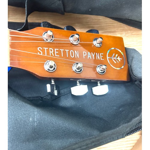 162 - Stretton Payne guitar, Elevation guitar, with accessories