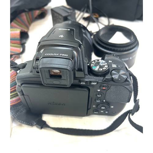 116 - Nikon Coolpix P900 black camera including battery, carry bag, charger and instruction manual, untest... 