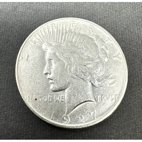 676 - silver 1927 peace dollar