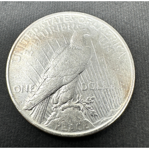 676 - silver 1927 peace dollar