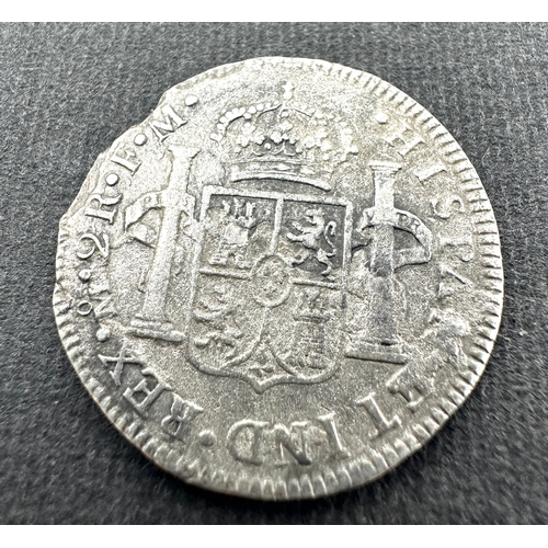 692 - 1700's Spanish Silver 2 Reales Coin