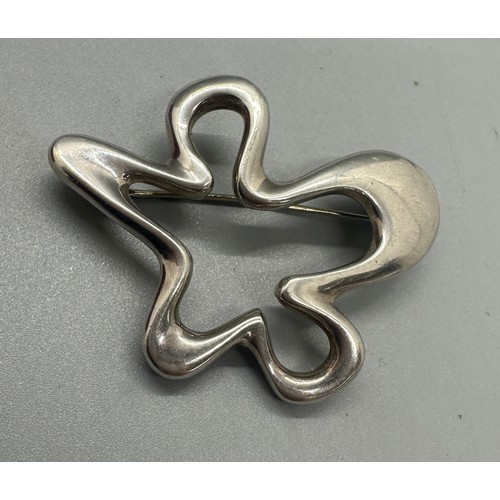 547 - Boxed Silver Georg Jensen brooch