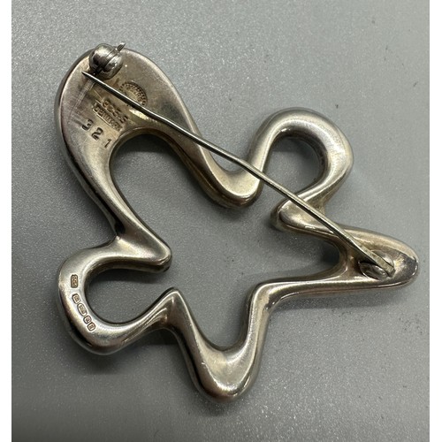 547 - Boxed Silver Georg Jensen brooch