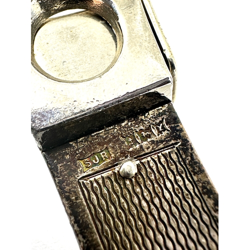 399 - Vintage hallmarked silver cigar cutter