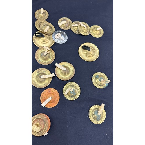 112 - Selection of vintage and later finger cymbals