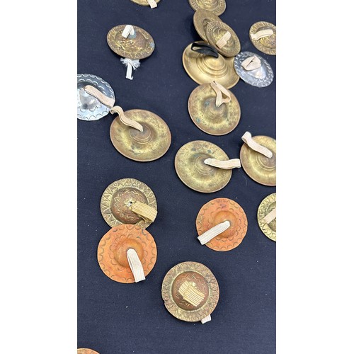 112 - Selection of vintage and later finger cymbals