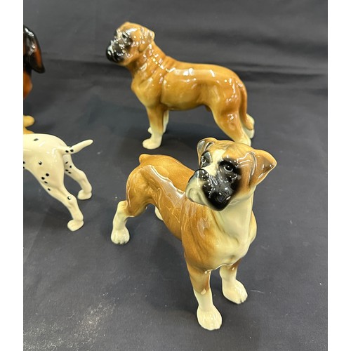 140 - Large selection of assorted dog figures includes Cooper craft etc