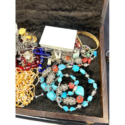 259 - Large selection of assorted costume jewellery includes Coral, silver etc