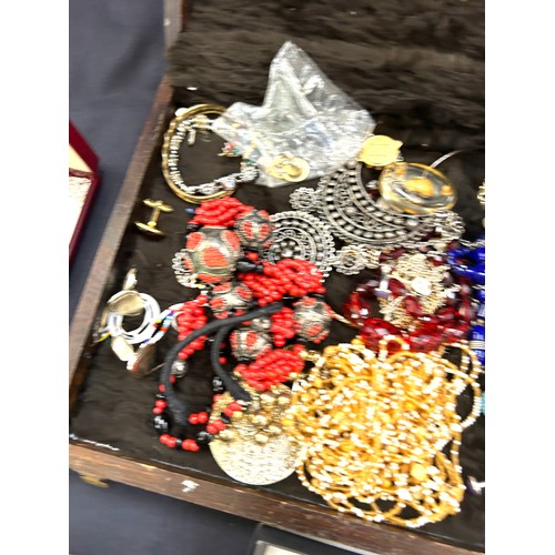 259 - Large selection of assorted costume jewellery includes Coral, silver etc