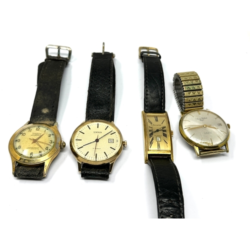 493 - Selection of 4 vintage gents wrist watches inc tegrov sekonda swiss watch comp & accurist all untest... 