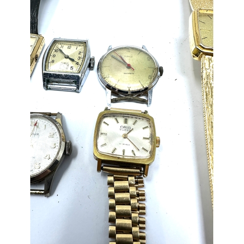 494 - Selection of 6 vintage gents wrist watches  all untested