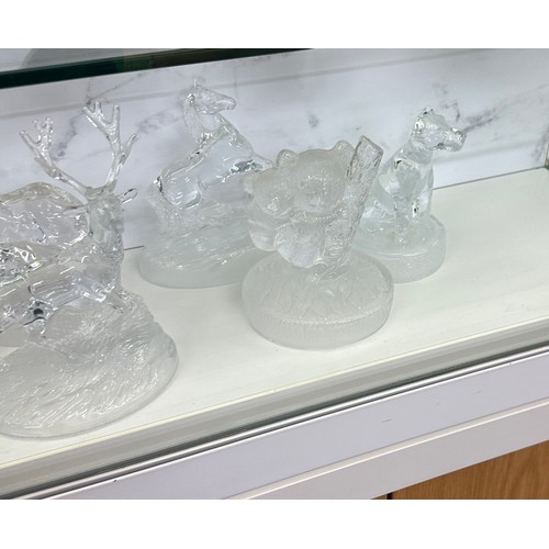 452 - Large selection of assorted glass figures