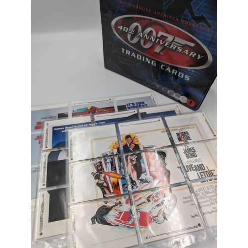 600 - Rittenhouse Archives presents,  the James Bond 007 Trading Cards 40th Anniversary Edition. Enclosed ... 