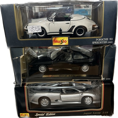 74 - Selection of Maisto special edition model cars to include Maisto special edition jaguar XJ220 1:18, ... 