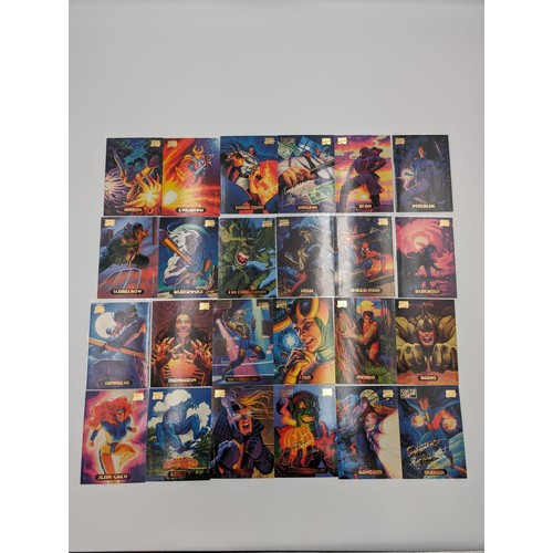 584 - Extremely rare Fleer Marvel Masterpiece Hildebrandt Brothers Cards Collection, dated 1994. 24 cards ... 