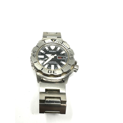 502 - Gents Seiko automatic divers 200m wristwatch 7s26-0350 the watch is ticking