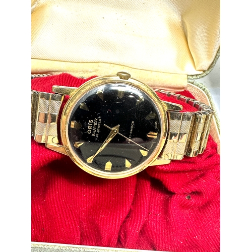 473 - 3 Boxed vintage gents wristwatches includes oris super sekonda accurist all ticking in original boxe... 