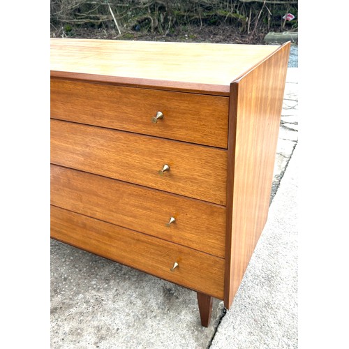 341 - A Younger Limited mid century  4 drawer chest of drawers 33 inches tall 42 inches wide 18 inches dep... 