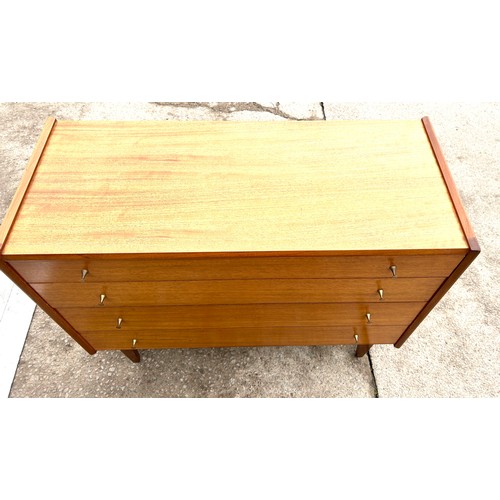 341 - A Younger Limited mid century  4 drawer chest of drawers 33 inches tall 42 inches wide 18 inches dep... 