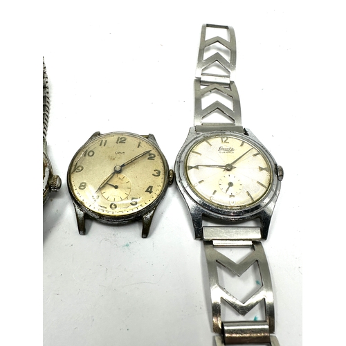 477 - selection of vintage gents wrist watches inc rotary automatic bifora oris & lacorda all are ticking