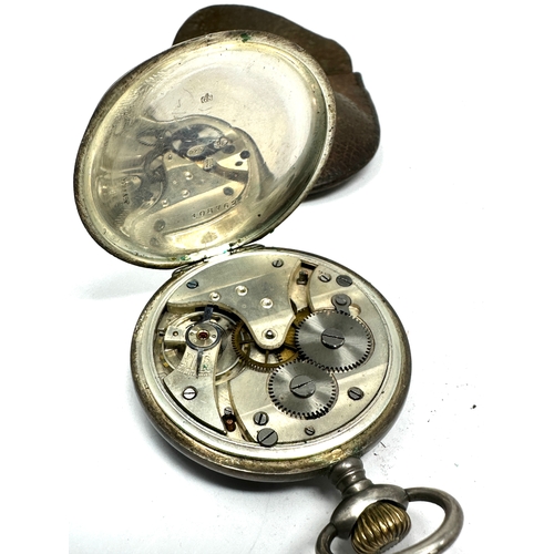 531 - Antique silver open face  pocket watch the watch is ticking