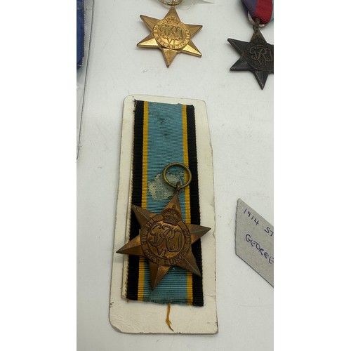 399 - Selection of Replica star medals includes The air Crew, the Atlantic Star, The France and German Sta... 