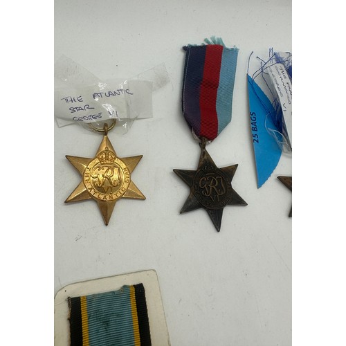 399 - Selection of Replica star medals includes The air Crew, the Atlantic Star, The France and German Sta... 